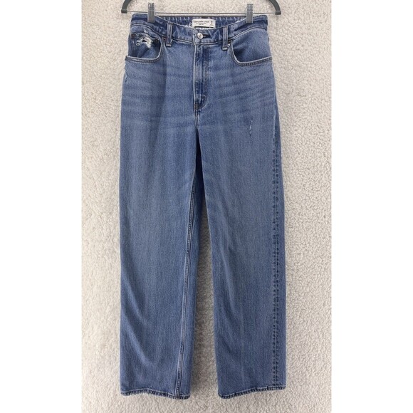 Abercrombie & Fitch Women's 28 6R The ‘90s Relaxed High Rise Jeans Curve Love - Picture 1 of 11